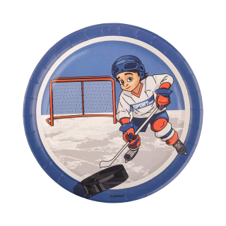 Paper plates Hockey dream 23 cm